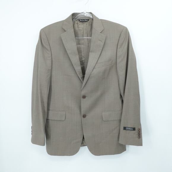 Ermenegildo Zegna Blazer Mens 38S Brown Classic Wool Made Italy Saks Fifth Ave‎